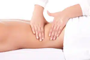 woman being massaged